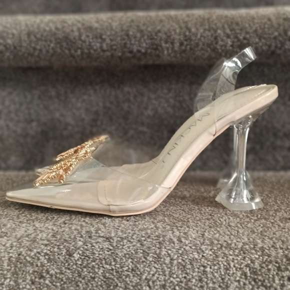 MACKIN J 651-1 Women's Clear Sandals Slip On Heels Slingback Pumps - Picture 6 of 7